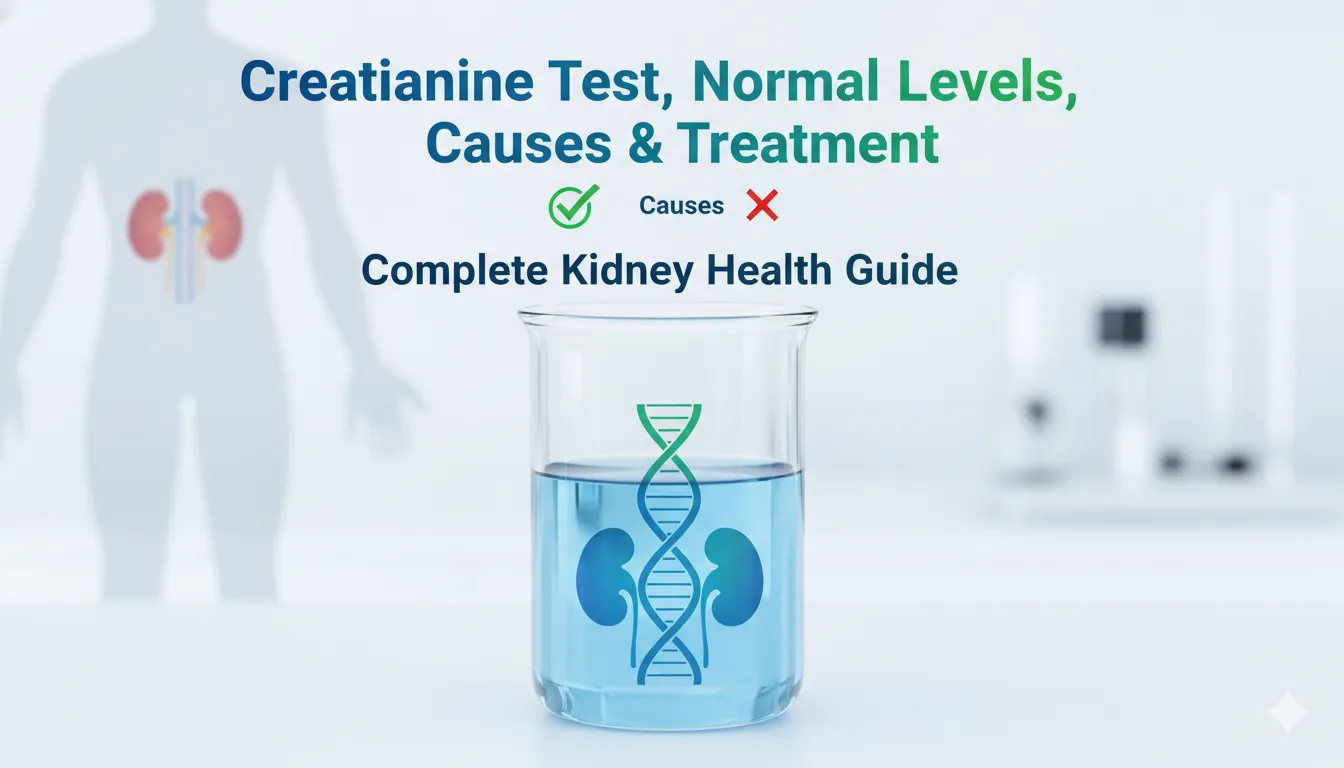 Creatinine test normal range chart for kidney function