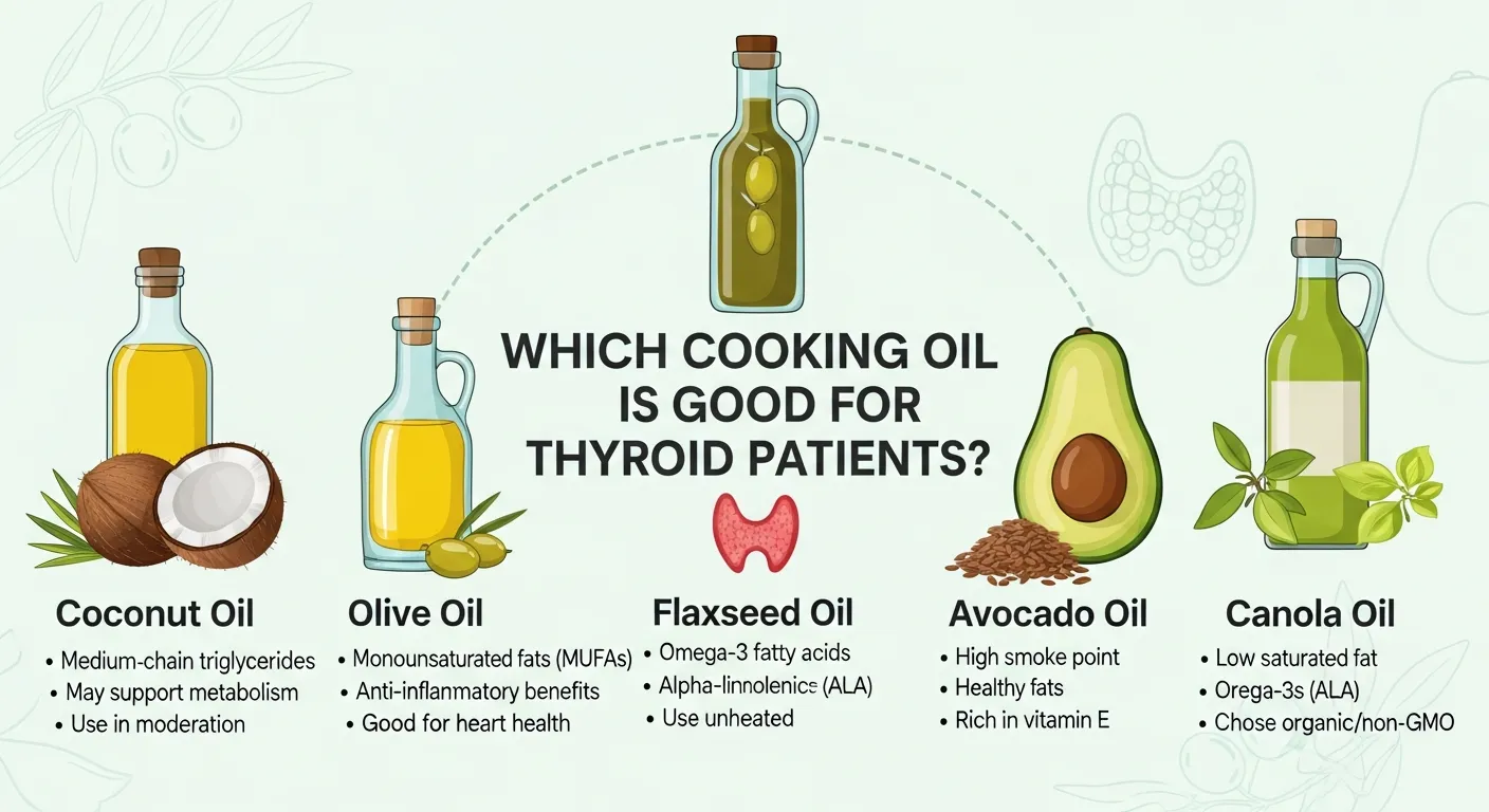 Best cooking oils for thyroid patients in India - Coconut Oil and Desi Ghee comparison